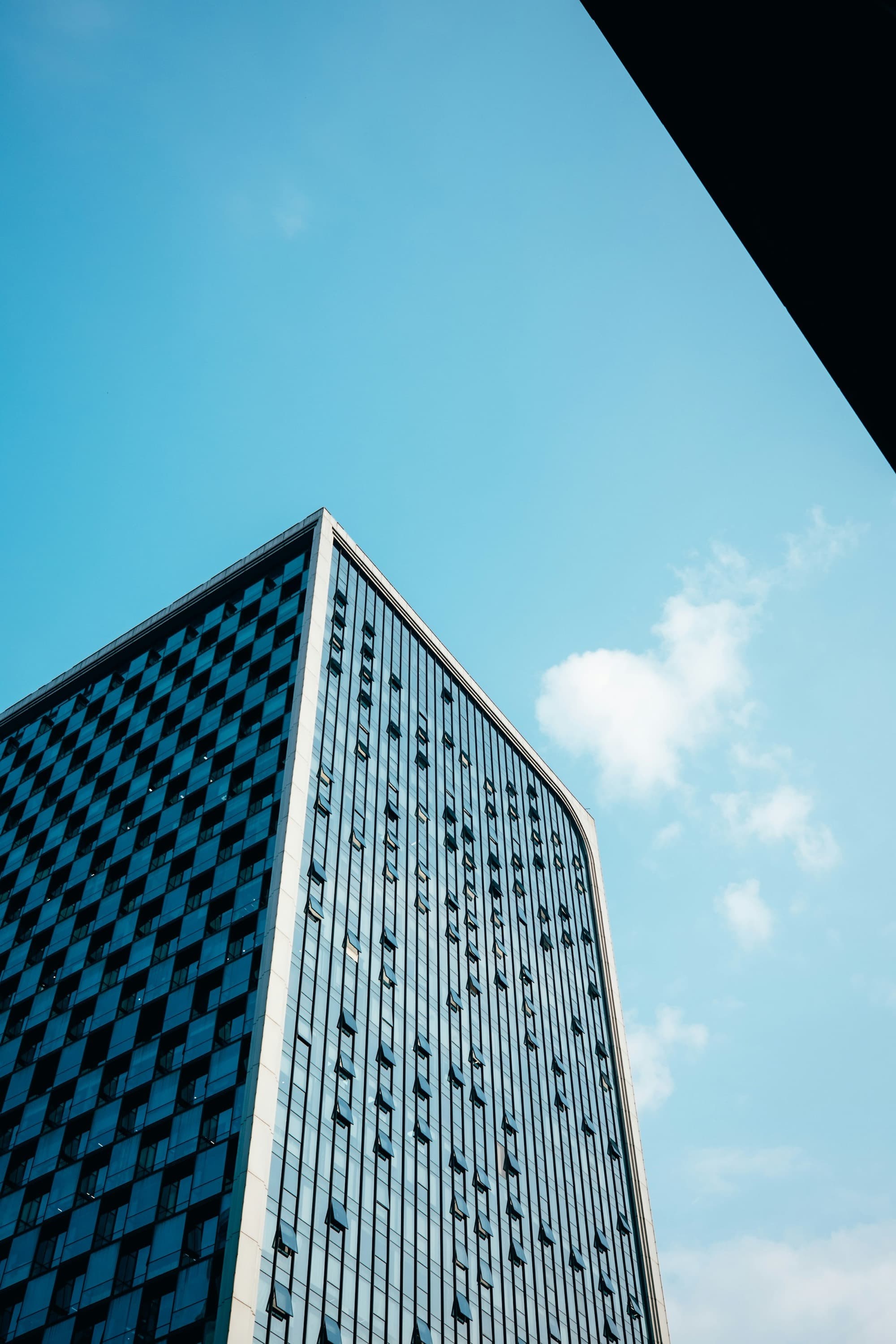 A modern commercial tower